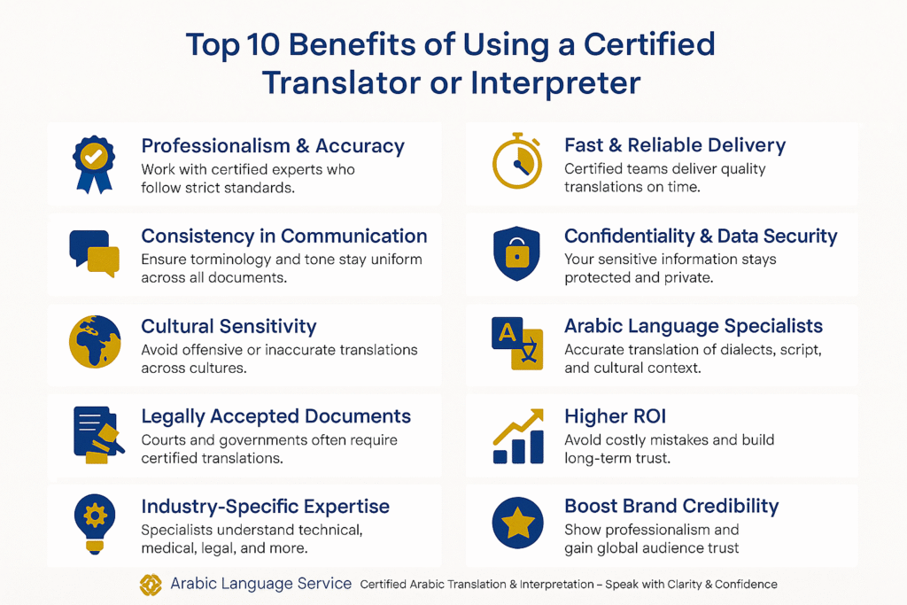 Certified translation service