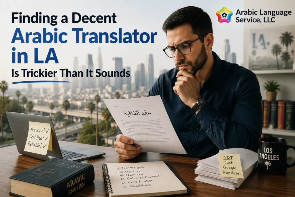 Finding a Decent Arabic Translator in LA Is Trickier Than It Sounds