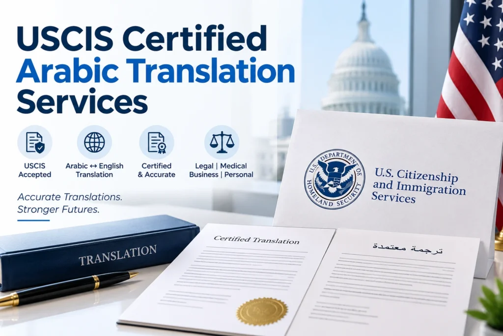 USCIS Certified Arabic Translation | Arabic Language Service