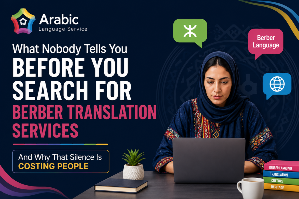 What Nobody Tells You Before You Search for Berber Translation Services — And Why That Silence Is Costing People