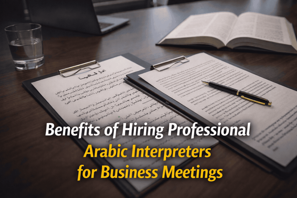 arabic interpreters for business meetings