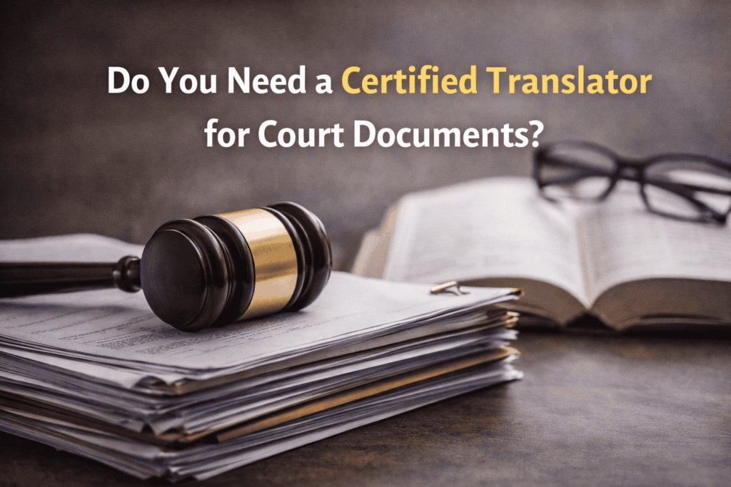 certified translator for court documents